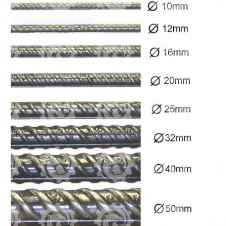 Different types of steel bars grades